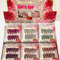 Romantic Myth Leopards Cat's Eye Press-On Gel Nails