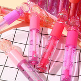Hudamoji Radiant lip glosses with rabbit-shaped tops