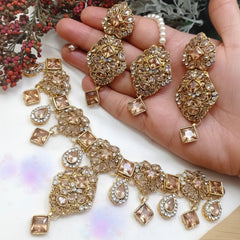 Antique Necklace Set - Stone Work