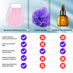 Moroccan Exfoliating Hand Gloves