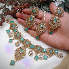 Antique Necklace Set - Stone Work
