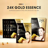 OYAX 24K Gold Firming Face Mask- Anti Aging, Hydrating, Toning & Firming Facial Mask - 10 PCS