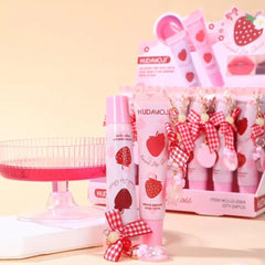 Hudamoji Sweet Strawberry Keychain Lip Gloss
