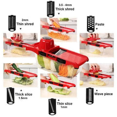 10 IN 1 Manual Vegetable Slicer Fruit Cutter Stainless Steel Mandoline Kitchen