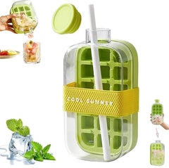 2-in-1 Ice Tray & Straw Cup for Instant Icy Drinks