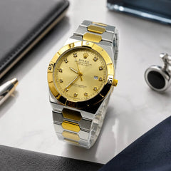 ROLEX Two Tone Datejust Mens Watch