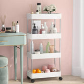 4 Layers Storage Rack Kitchen Trolley Movable Shelf