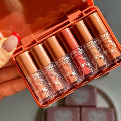 Color Castle Mini Bear Lip Gloss – Waterproof & Long-Lasting - 6 pcs