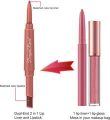 Dragon Ranee Double Head Matte Lip Liner Matte Lipstick Pen