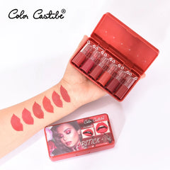 Color Castle Flower Matte Lipstick - 6Pcs Set