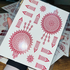 Simple Aesthetic Full Hand Sticker Tatto Mehndi
