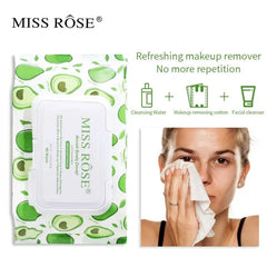 Miss Rose Avocado Beauty Concept Facial Cleansing Wipes – 80 Pcs
