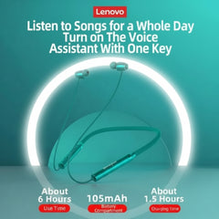Lenovo HE05X Wireless Bluetooth Neckband Earphones