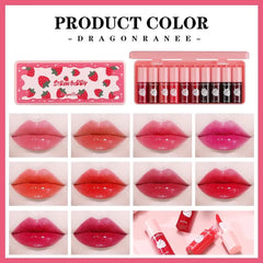 10 Pcs Dragon Strawberry Liptint+ Lipgloss