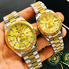 Rolex Sky-Dweller style pair watch