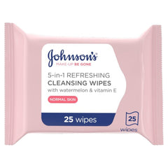 Johnson’s Make-up Be Gone 5-in-1 Refreshing Cleansing Wipes - 25-Pack