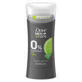 Dove Men+Care Lime + Sage 0% Aluminum 48h Deodorant Stick - 74g