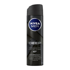 Nivea Men 48H Deep Dry & Clean Feel Anti-Perspirant Deodorant Body Spray - 150ml