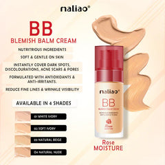 Maliao BB Blemish Balm Cream Rose Foundation Moisture - 30ml