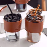 Coffee Cup With Straw - 400ml