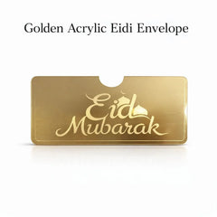 Golden acrylic golden envelope