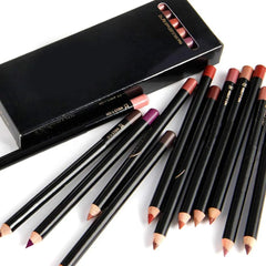 Nice Face 12 Colors Matte Lip Liner Pencil Set