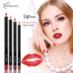 Nice Face 12 Colors Matte Lip Liner Pencil Set