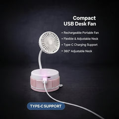 Summer Suction 2-in-1 Mini Portable Fan