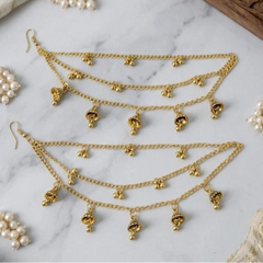 Stainless Steel gold-toned Sahare - Each Pair