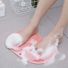 2in1 Silicone Bath Foot and Back Scrubber