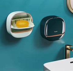 Wall Mounted Soap Holder With Flip Cover