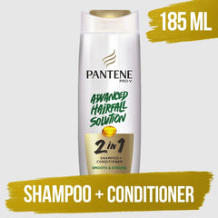Pantene 2 in 1 Smooth & Strong Shampoo+Conditioner - 185ml