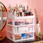 Transparent Plastic Four Layer Cosmetic Storage Box