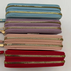 Imported Short Ladies duable zipper Wallets - Each