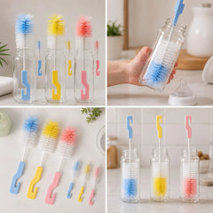 Premium 360° Rotating Bottle & Glass Cleaning Brush Each