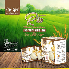 City girl rice bleach sachet with serum