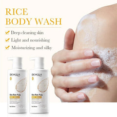 Bioaqua Rice Raw Pulp Body Wash – 500ml