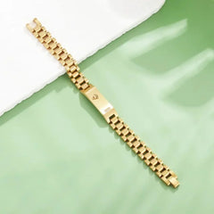 Rolex Style Mens Stainless Steel Chain Bracelet
