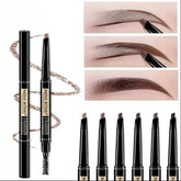 Miss Rose Double Head Long Lasting Waterproof Eye Brow Pencil & Brush - 2 - in - 1