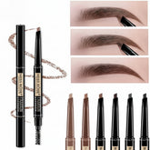 Miss Rose Double Head Long Lasting Waterproof Eye Brow Pencil & Brush - 2 - in - 1