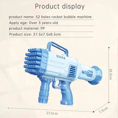 Bazooka Bubble Gun - 32 Holes