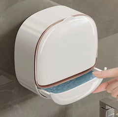 Wall Mounted Soap Holder With Flip Cover
