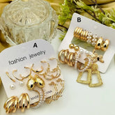 New Combo Set 9 Pair Earrings Card