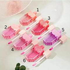 Hudamoji Transparent Lipgloss Oil in Light Pink Color Each