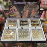 Romantic Cool Cat's Eye Press On Gel Nails - 12 Pcs ( Each )