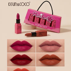 Kevin & Coco 5-Piece Matte Lipstick Set