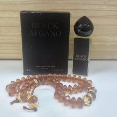 Black Afghano Attar By Oudh Al Makkah with Tasbeeh - 6ml