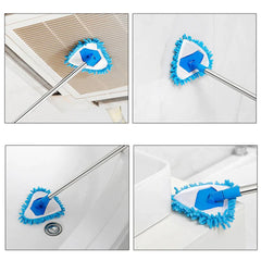 180 Degree Rotatable Adjustable Microfiber Telescopic Triangle Mop