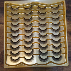 20 pairs 100% super HANDMADE Heavy & Simple Look Lashes