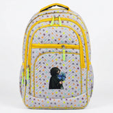 Girls 4-Zipper Parachute Fabric School Backpack